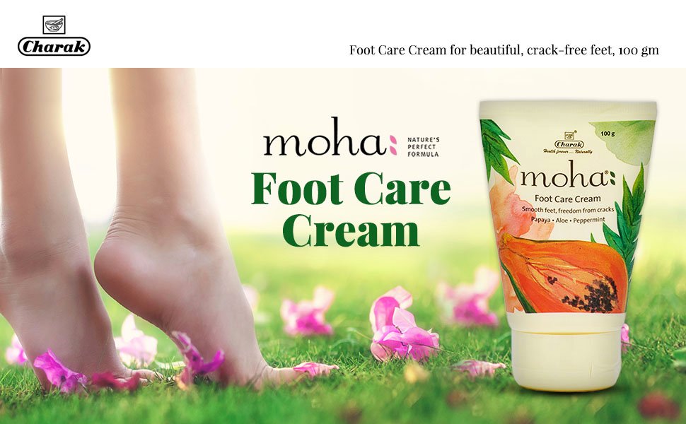 Moha Foot Care Cream:For Rough, Dry and Cracked Heel, Feet Cream For Heel Repair With Benefits Of AleoVera, Papaya & Peppermint:2024